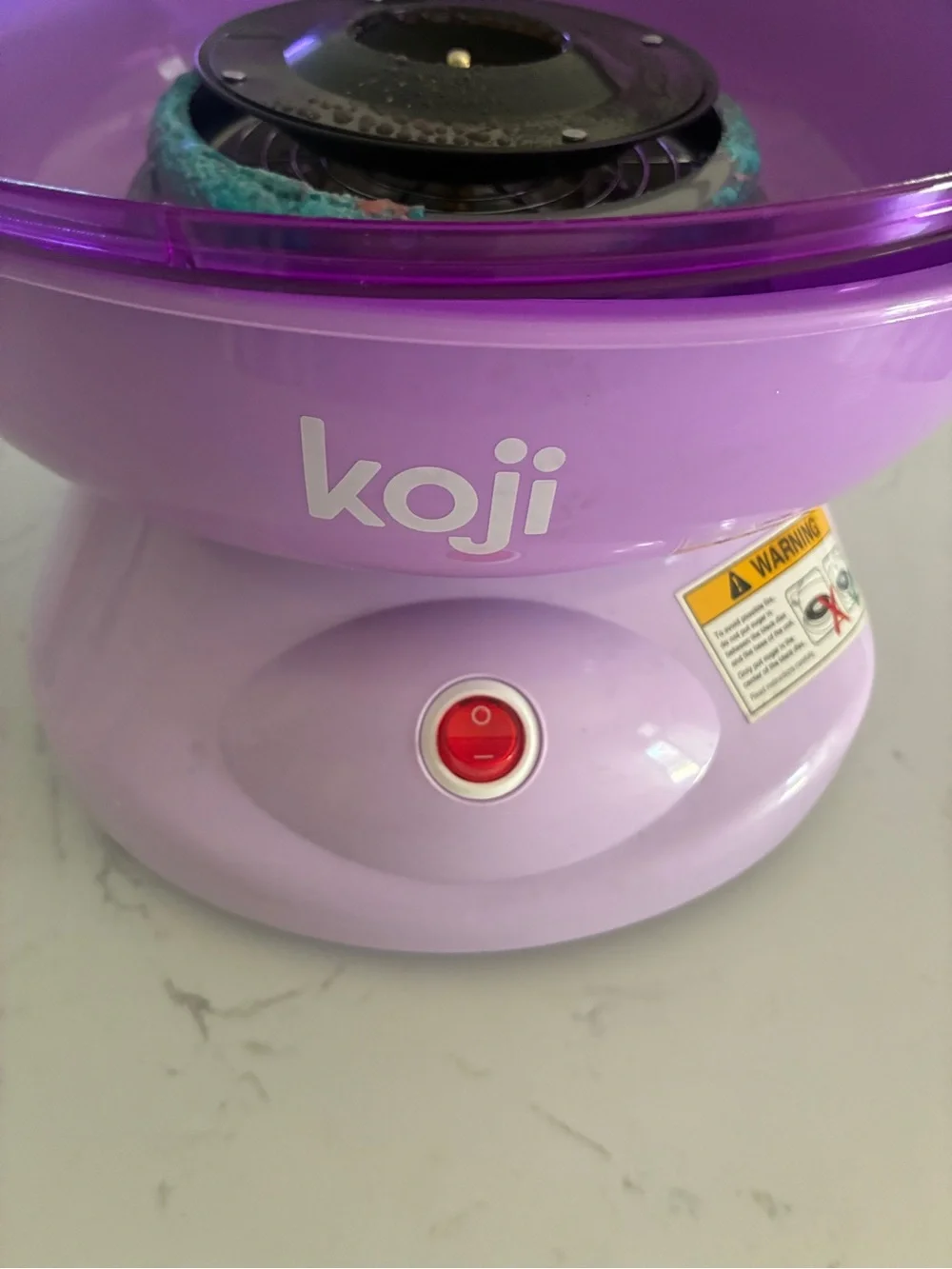 Koji Purple Cotton Candy Maker Machine KJ024 450W Party Carnival Treat Maker
